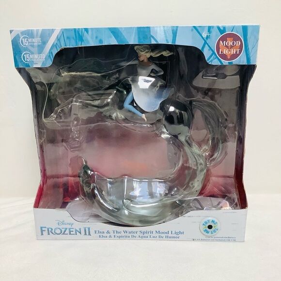 FROZEN ELSA AND THE WATER SPIRIT NIGHT LIGHT NEW DISNEY RETIRED - Picture 1 of 5